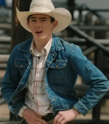 Yellowstone S05 Finn Little Blue Denim Jacket