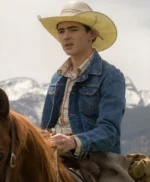 Yellowstone S05 Finn Little Blue Denim Jacket
