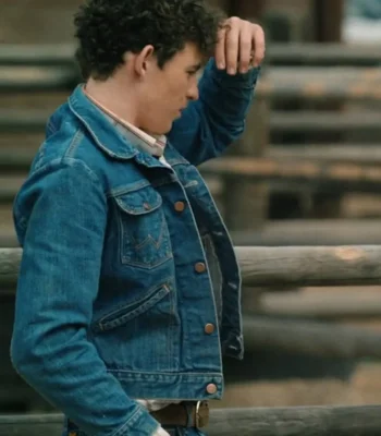 Yellowstone S05 Finn Little Blue Denim Jacket