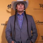 Yellowstone S05 Moses Brings Plenty Premiere Grey Blazer
