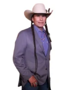 Yellowstone S05 Moses Brings Plenty Premiere Grey Blazer