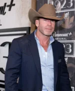 Yellowstone S05 Taylor Sheridan Premiere Blue Blazer