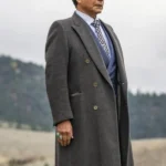 Yellowstone Thomas Rainwater Long Wool Grey Coat