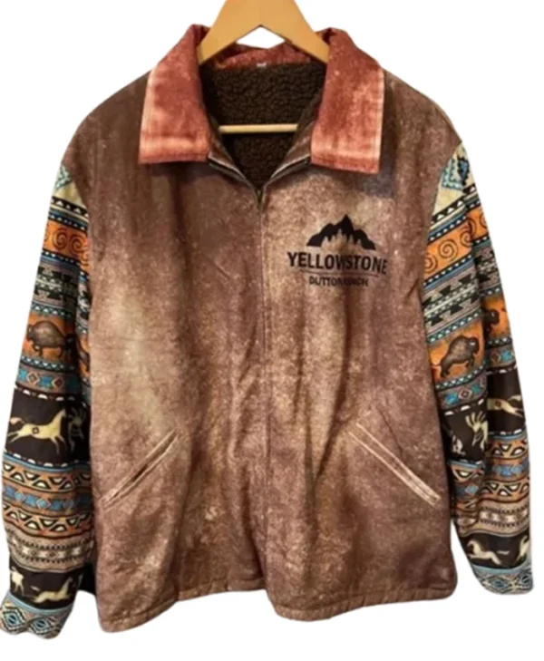 Yellowstone Vintage Western Printed Warm Jacket
