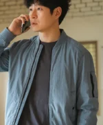 Yoo Joon-Sang The Uncanny Counter Blue Bomber Jacket