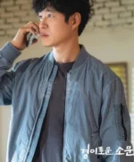 Yoo Joon-Sang The Uncanny Counter Blue Bomber Jacket
