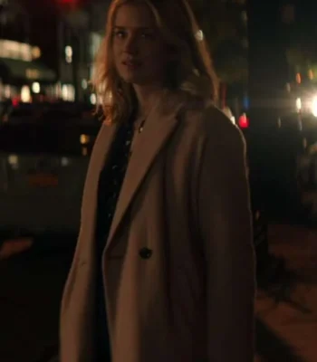 You Guinevere Beck Pale Pink Long Trench Coat