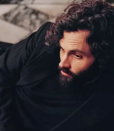 You S04 Penn Badgley Black Blazer