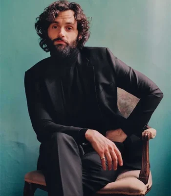 You S04 Penn Badgley Black Blazer
