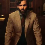 You S04 Penn Badgley Checkered Blazer