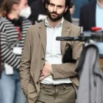 You S04 Penn Badgley Grey Blazer