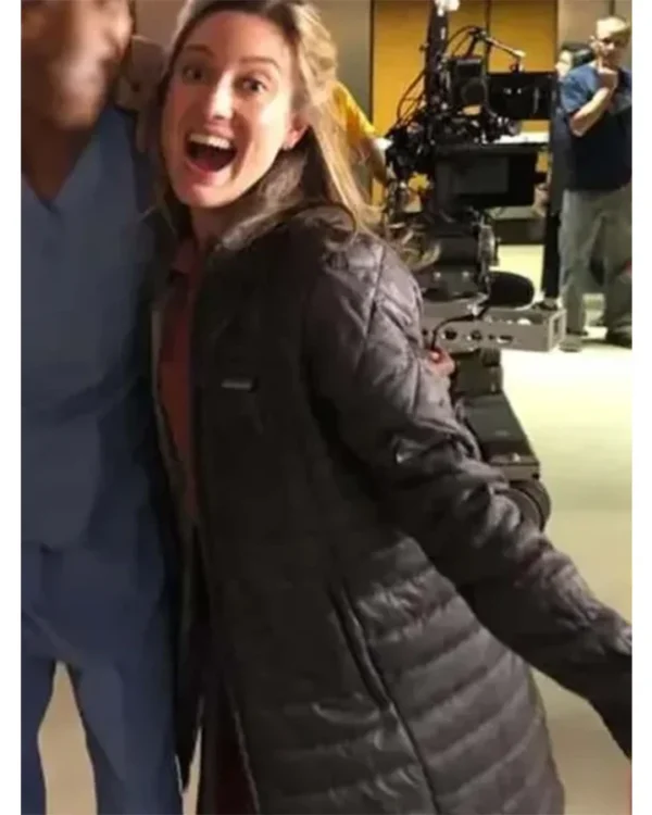 Young Sheldon Mary Cooper Puffer Trench Jacket