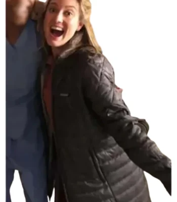 Young Sheldon Mary Cooper Puffer Trench Jacket