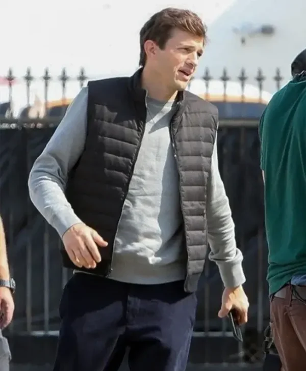 Your Place or Mine 2023 Ashton Kutcher Puffer Vest
