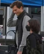 Your Place or Mine 2023 Ashton Kutcher Puffer Vest