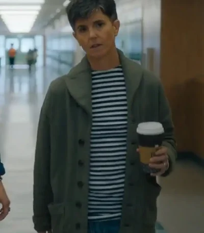 Your Place or Mine 2023 Tig Notaro Wool Coat