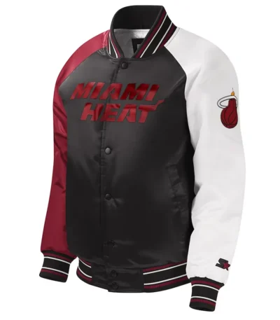 Youth Miami Heat Black Satin Jacket