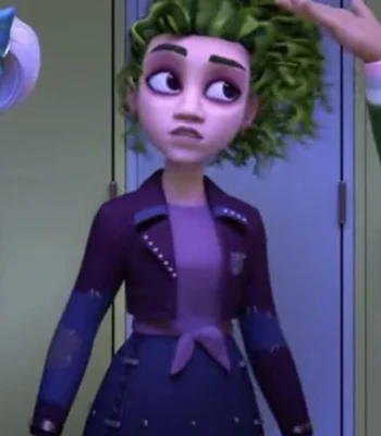 Zoey ZOMBIES 2024 Crop Purple Jacket