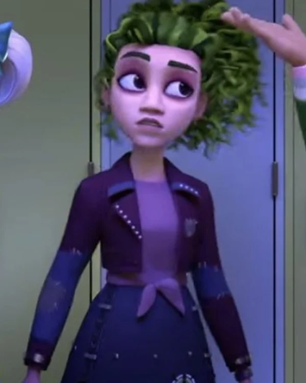 Zoey ZOMBIES 2024 Crop Purple Jacket