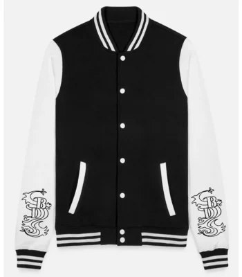 Tokyo Revengers Black Dragon Wool Varsity Jacket