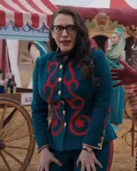WandaVision Kat Dennings Em­broi­dered Blue Cotton Jacket