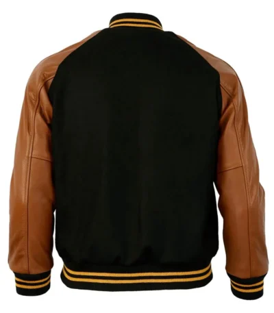 1955 Pittsburgh Steelers Varsity Brown and Black Jacket