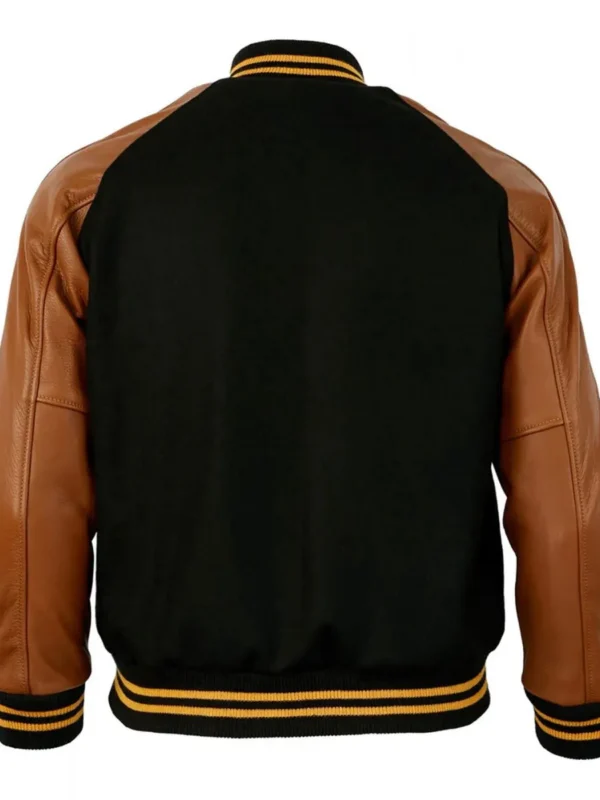 1955 Pittsburgh Steelers Varsity Brown and Black Jacket