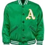 1968 Oakland Athletics Green Satin Jacket