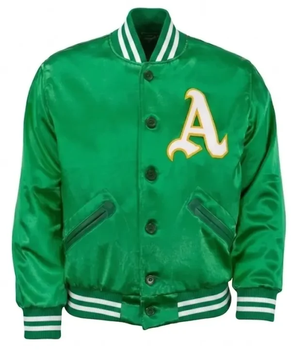 1968 Oakland Athletics Green Satin Jacket