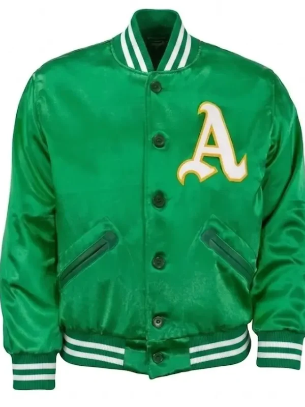 1968 Oakland Athletics Green Satin Jacket