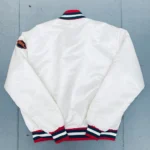 1980s New Jersey Devils White Bomber Jacket