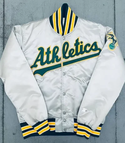 1980’s Oakland Athletics Silver Bomber Jacket