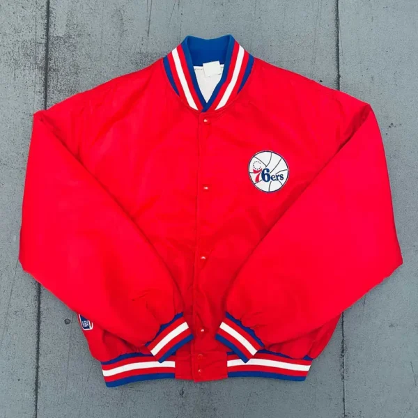 1980’s Philadelphia 76ers Red Bomber Jacket