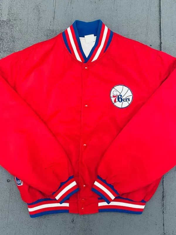 1980’s Philadelphia 76ers Red Bomber Jacket
