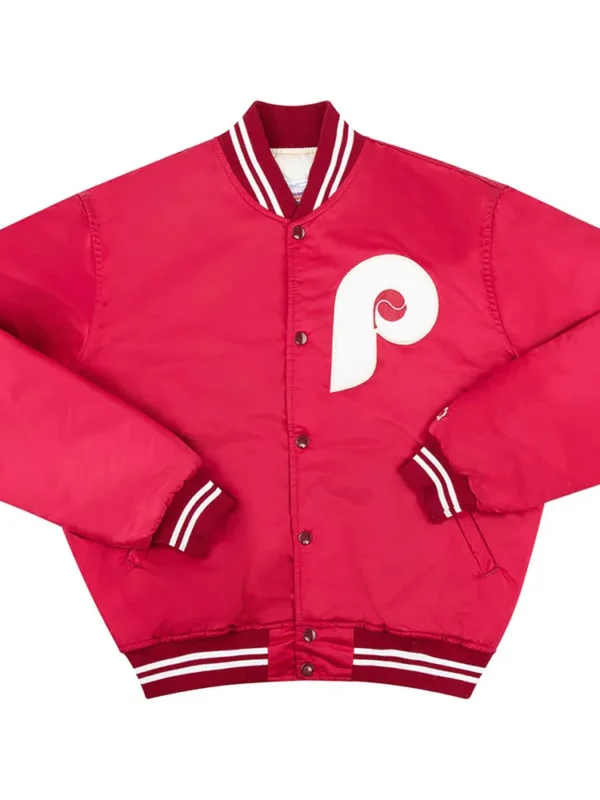 1980s Philadelphia Phillies Varsity Satin Jacket
