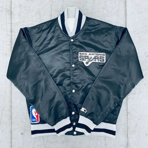 1980?s San Antonio Spurs Black Jacket