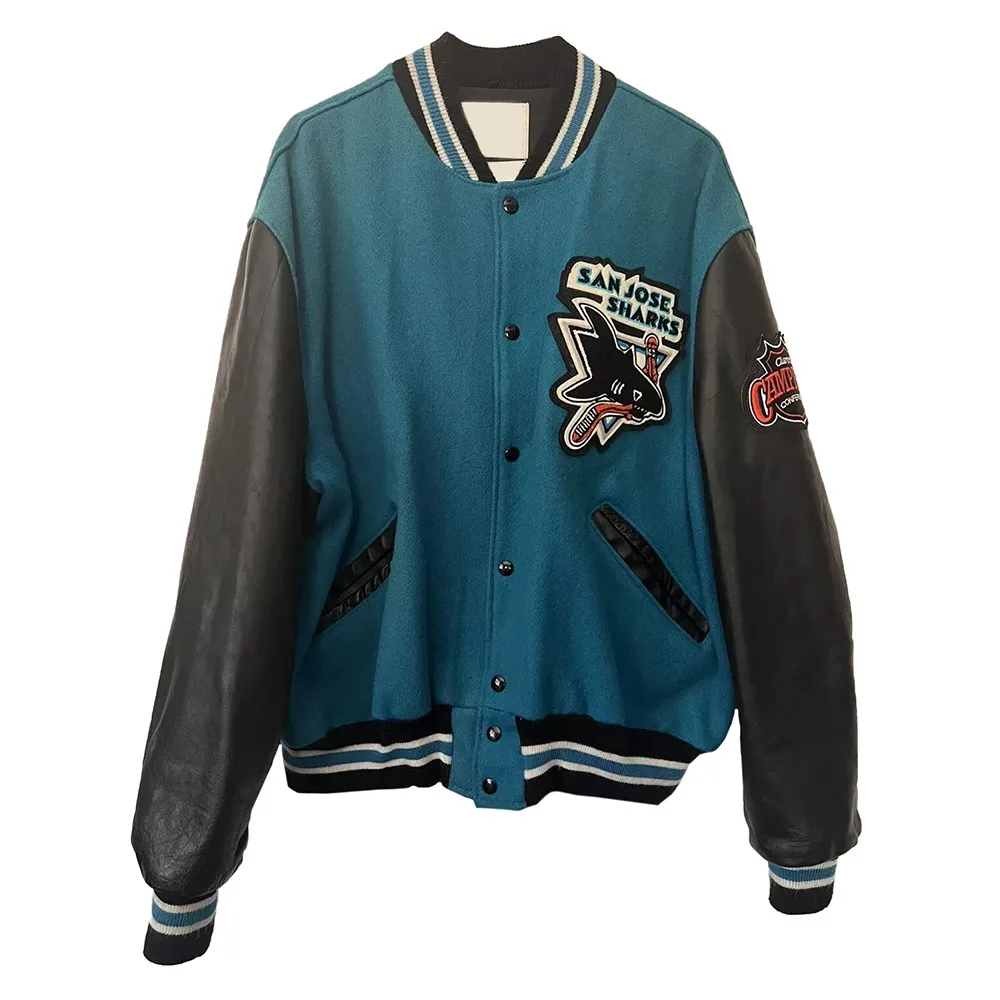 1990s Jose Sharks Varsity Jacket 1990s Jose Sharks Varsity Jacket