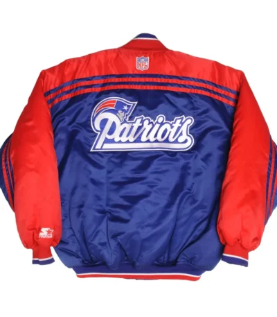 1990s New England Patriots Blue and Red Jacket