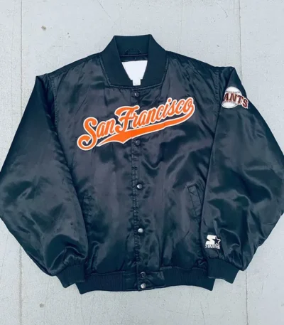 1990s San Francisco Giants Script Spellout Bomber Jacket