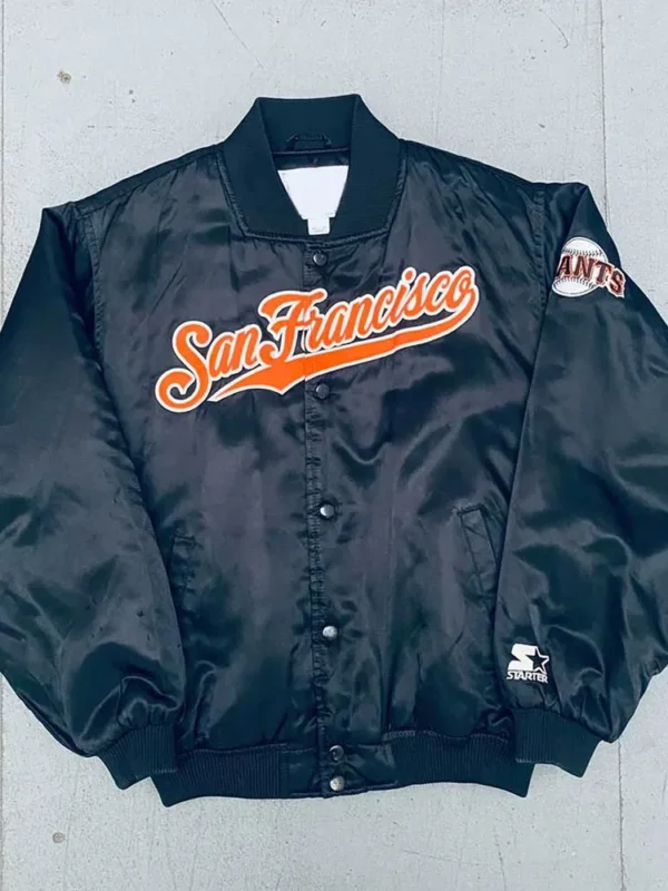1990s San Francisco Giants Script Spellout Bomber Jacket