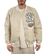 2009 NY Yankees World Series Black/Beige Varsity Jacket