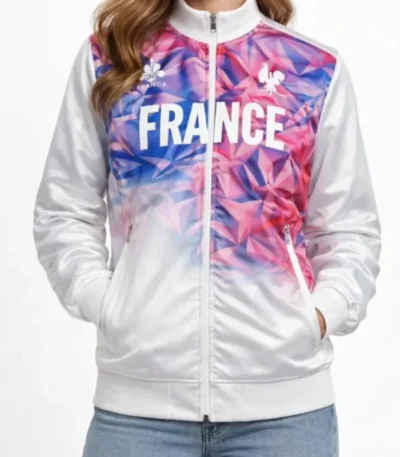 2026 Milano Cortina Olympic White France Jacket