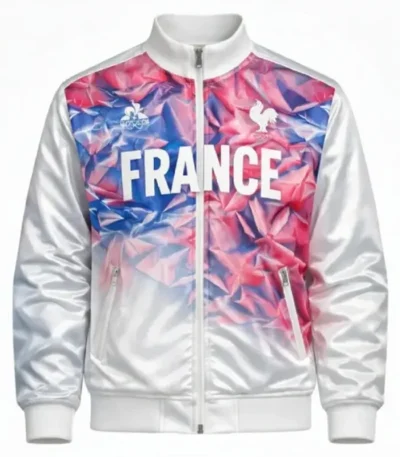 2026 Milano Cortina Olympic White France Jacket