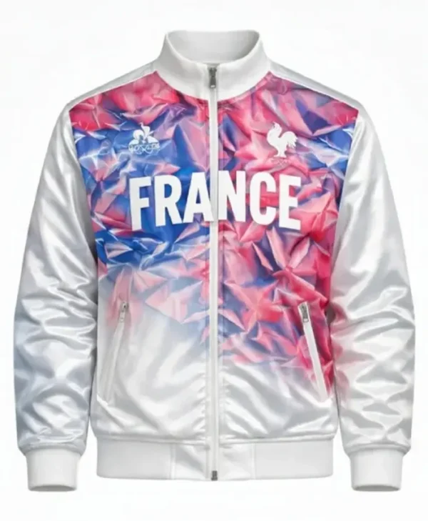 2026 Milano Cortina Olympic White France Jacket