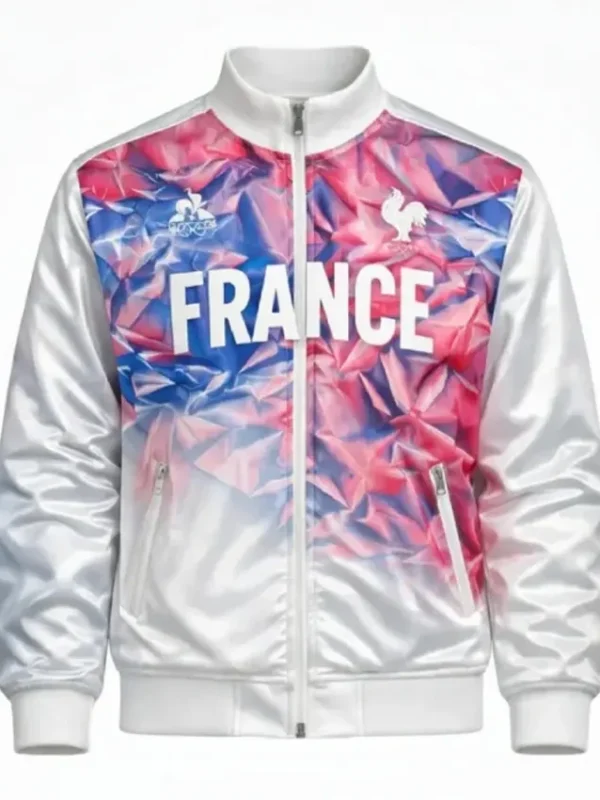 2026 Milano Cortina Olympic White France Jacket