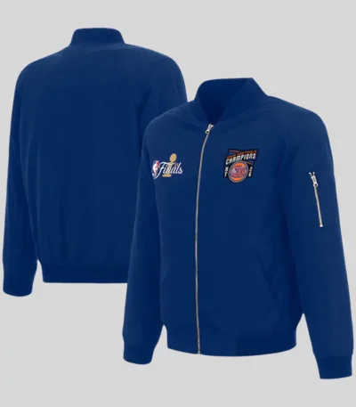 2026 NY Knicks Finals Blue Bomber Jacket