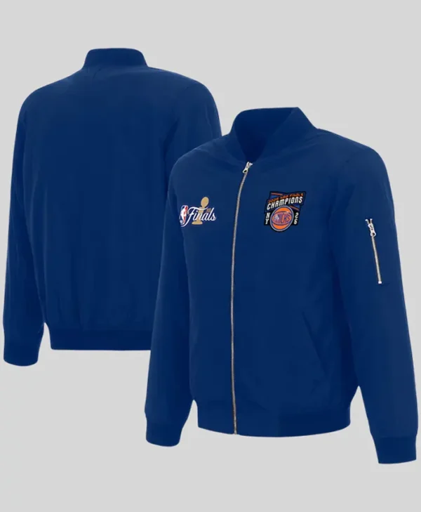 2026 NY Knicks Finals Blue Bomber Jacket