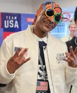 Team USA 2026 Snoop Dogg White Bomber Jacket