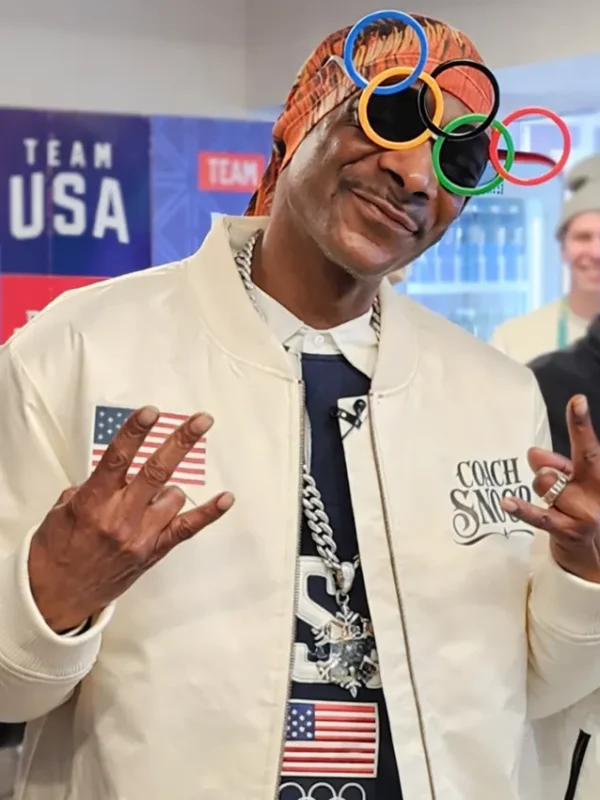 Team USA 2026 Snoop Dogg White Bomber Jacket
