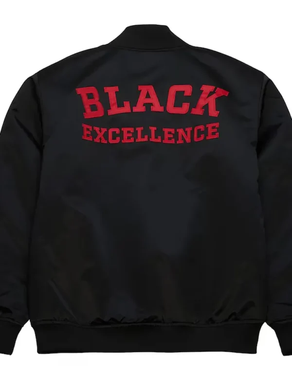 49ers Black Excellence Satin Jacket